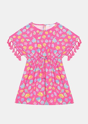 Püsküllü ve Desenli Kız Çocuk kimono Penti