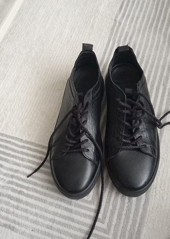 Siyah Erkek Spor Ayakkabı Bağcıkları - Görsel 3