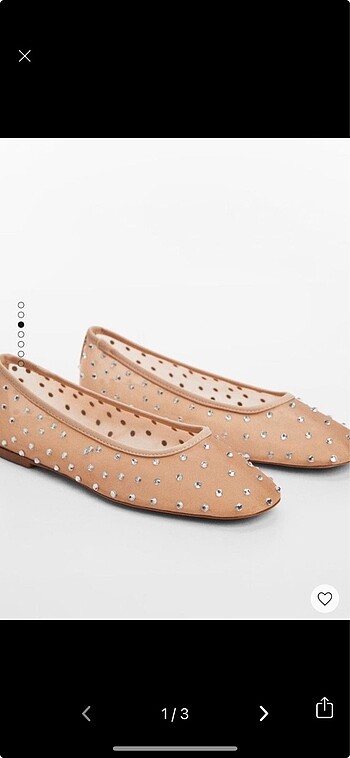 Mango strass taşlı babet