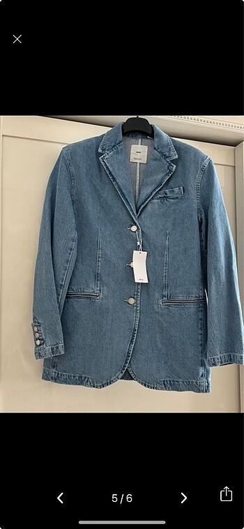 Mango denim blazer