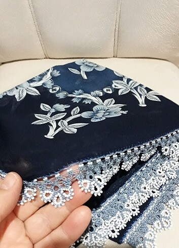 Diğer Boncuklu tığ oyalı tülbent