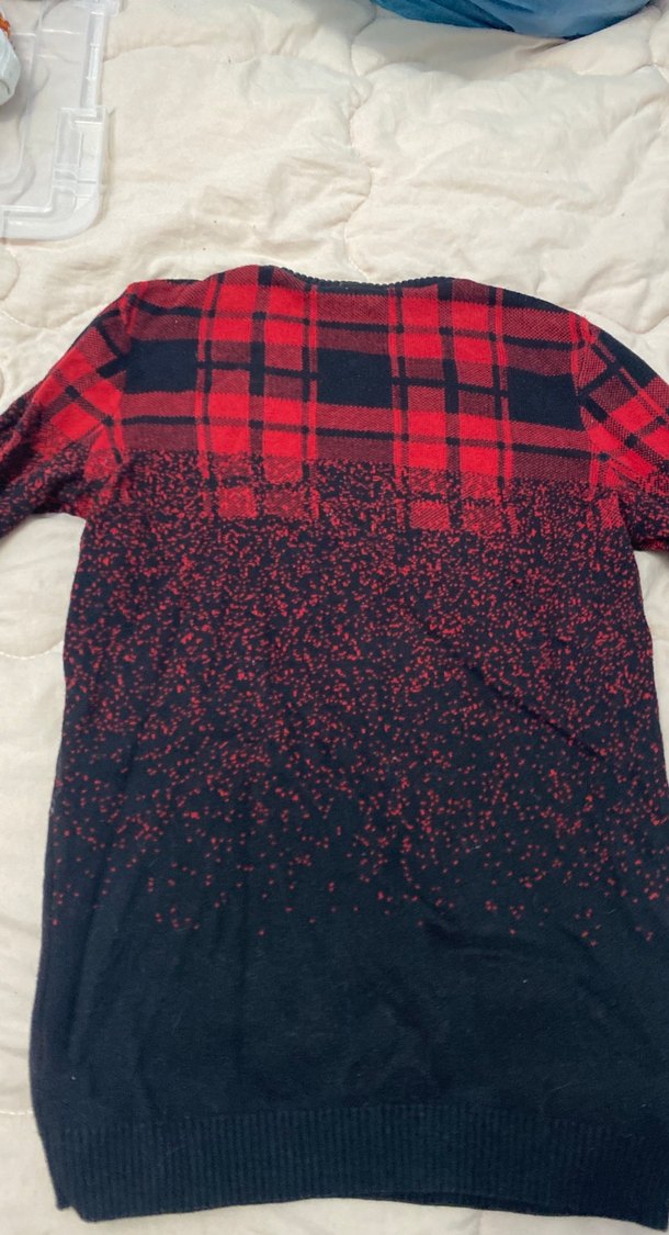 LCW Koyu Kırmızı Erkek Çocuk Triko Kazak - Görsel 4