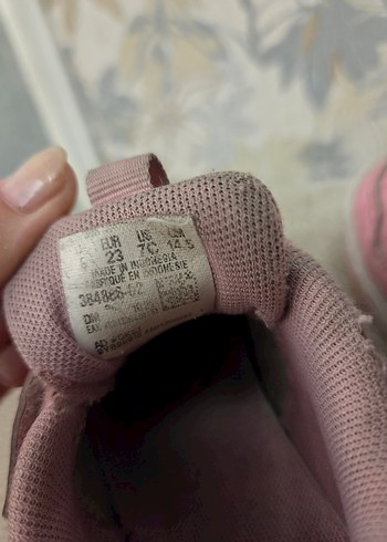 23 Beden pembe Renk Puma Kız Çocuk Pembe Cırt Cırtlı Spor Ayakkabı