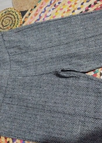Gri Regular Fit Örgü Denim Kadın Tayt - Görsel 2