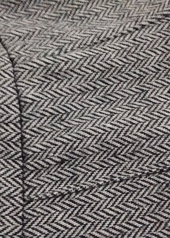 Gri Regular Fit Örgü Denim Kadın Tayt - Görsel 3