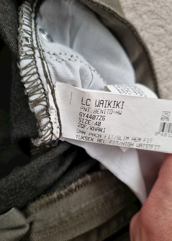 15-16 Yaş Beden haki Renk LCW Teen Haki Skinny Pantolon