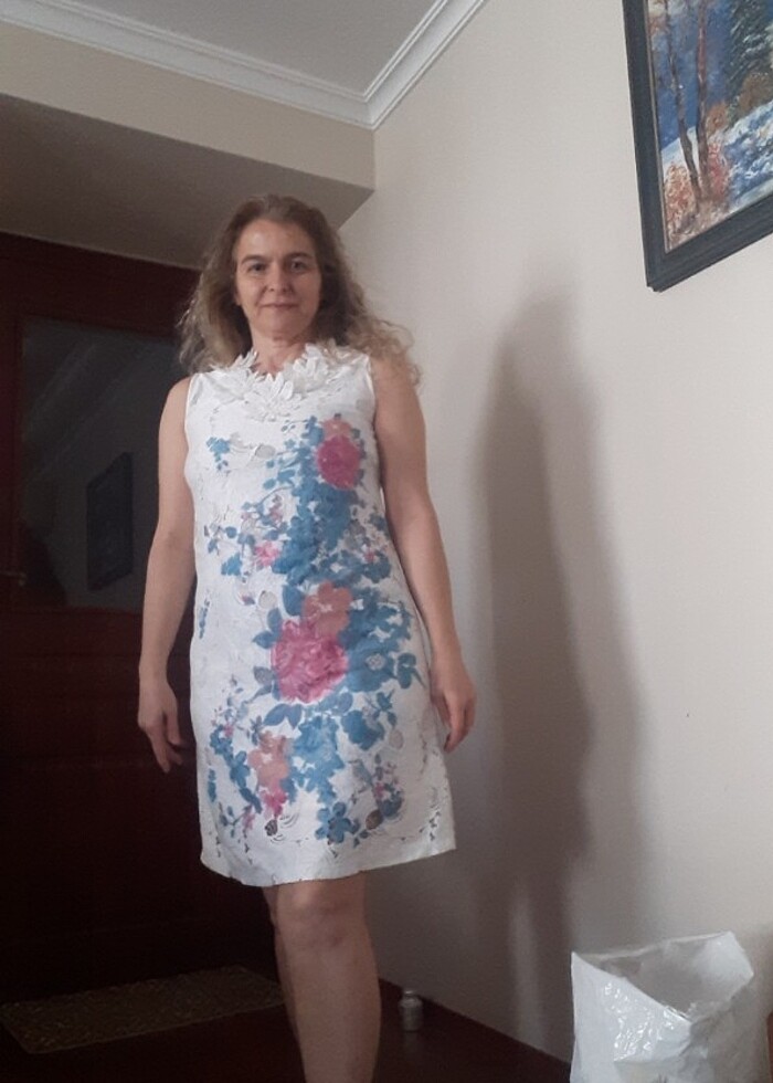 Zara #kotongunluk elbise yeni 38 beden - Görsel 4