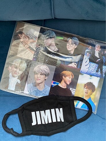 BTS Jimin Set Maske 5x8=40 adet sticker A4