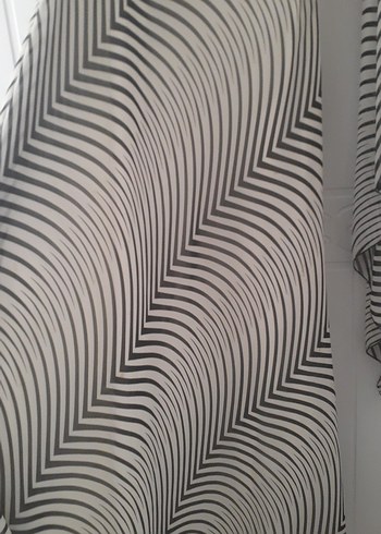 Abiye Zebra Desenli Asimetrik Uzun Elbise