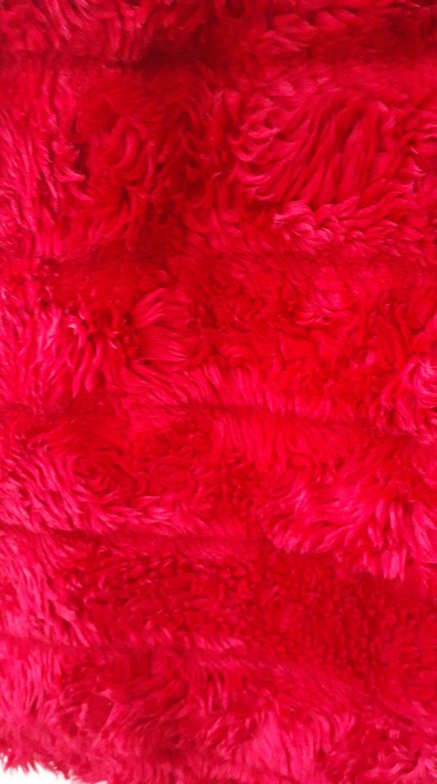 Kız Çocuk Kırmızı Kürklü Streetwear Yelek - Görsel 5