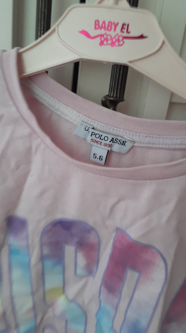 Kız Çocuk Pembe Batik Desenli Tişört - Görsel 2