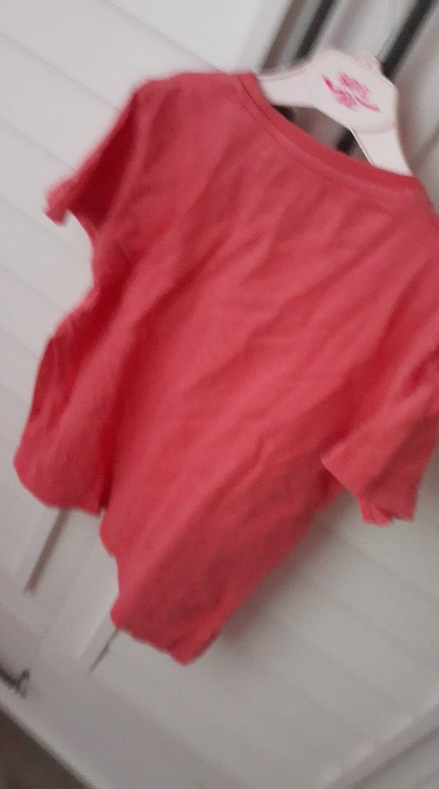 Kız Çocuk Pembe Baskılı Kısa Kollu Tişört - Görsel 2