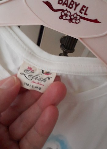 Kız Çocuk Baskılı Kısa Kollu Tişört - Görsel 2