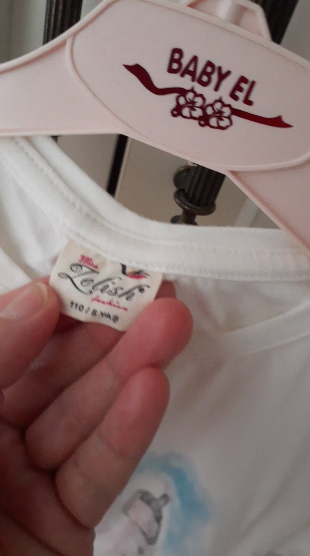 Kız Çocuk Baskılı Kısa Kollu Tişört - Görsel 2