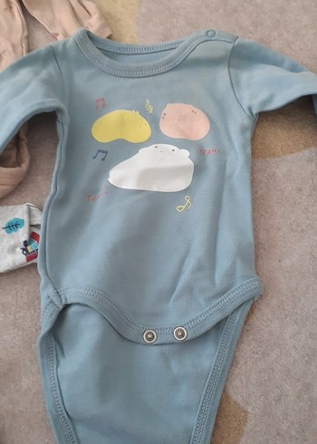 Uzun Kollu Düğmeli Bebek Zıbını - Görsel 5