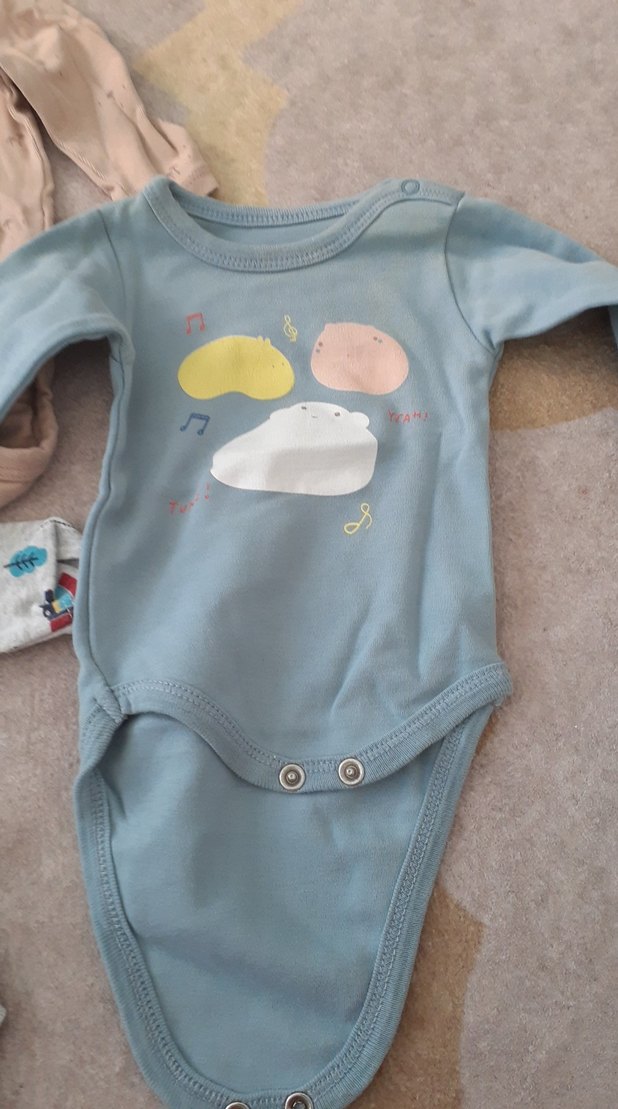 Uzun Kollu Düğmeli Bebek Zıbını - Görsel 5