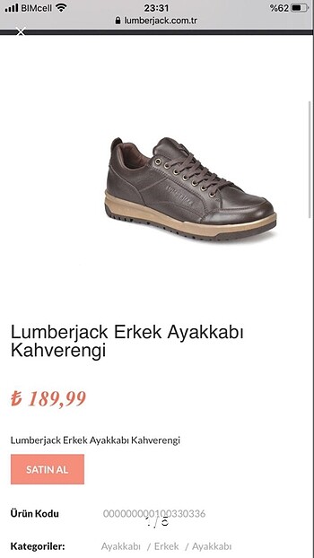 Lumberjack Matra erkek ayakkabısı