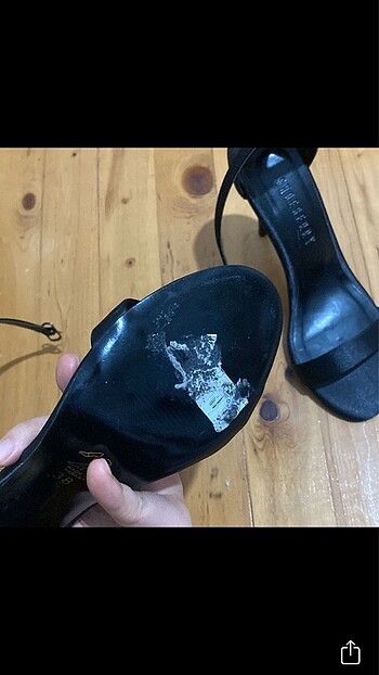 38 Beden siyah Renk Trendyol shoeberry saten tek bantlı topuklu ayakkabı