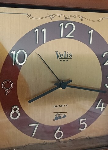 American Vintage Mükemmel kondisyonda pirinç kadran Velis duvar saati çalışır dur