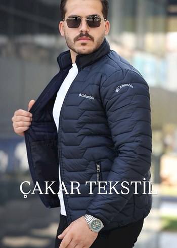 Siyah Fermuarlı Erkek Kısa Mont