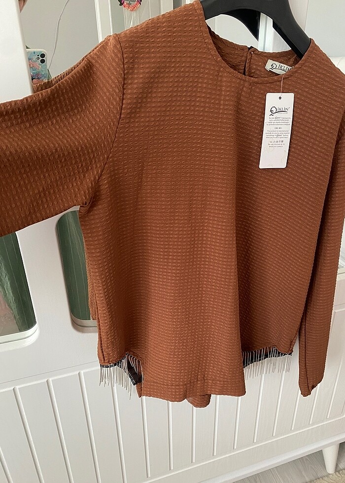 Taşlı kiremit tunik - Görsel 2