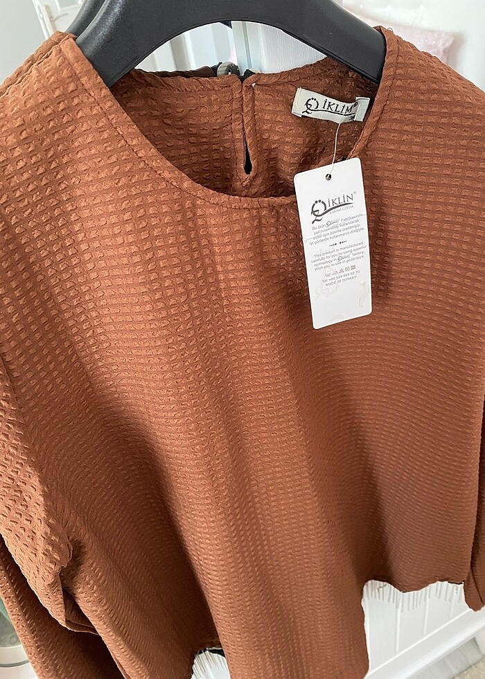 Taşlı kiremit tunik - Görsel 5