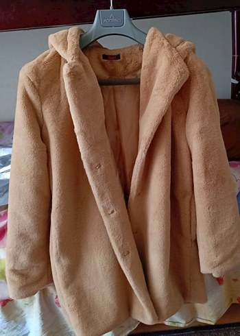 Diğer NAVYY Peluş Midi Kadın Mont