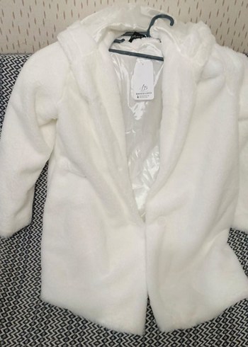 Etiketli pelus mont kaban ceket palto - Görsel 3