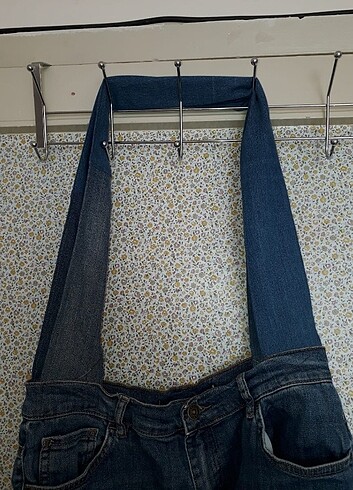  Beden Kot kumaş denim omuz çanta 