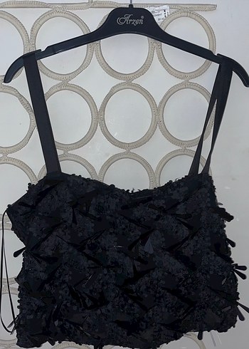 Nakışlı Siyah Mini Gotik Büstiyer