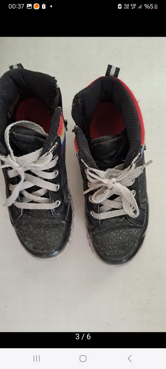 Skechers Kız Çocuk Gri Renkli Sneaker - Görsel 3