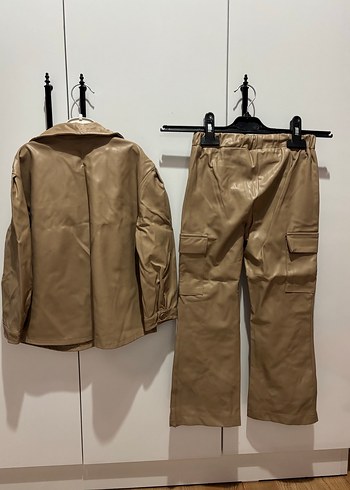 Koz çocuk Bej Deri Takım - Görsel 3