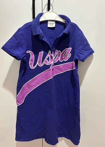 Kız Çocuk Mor V Yaka Polo elbise - Görsel 2