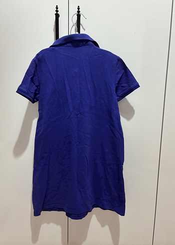 Kız Çocuk Mor V Yaka Polo elbise - Görsel 3