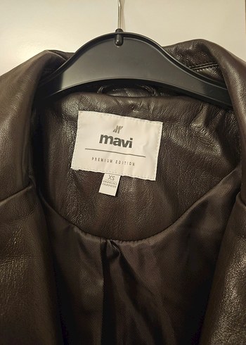 xs Beden Mavi marka kahverengi trençkot