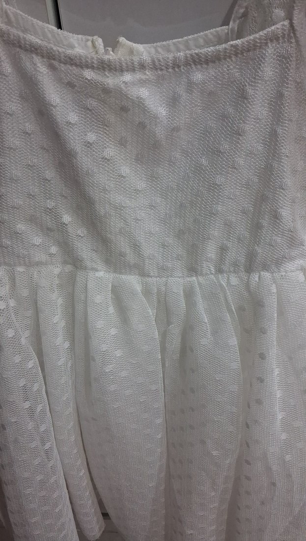 Kız Çocuk Beyaz Fırfırlı Bohem Elbise - Görsel 2