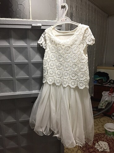 LC Waikiki Kız çocuk beyaz elbise
