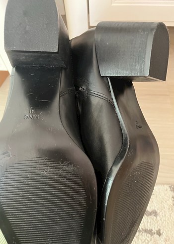 41 Beden siyah Renk Siyah Deri Stiletto Topuklu Kadın Bot