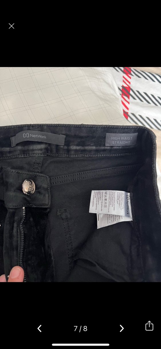 Siyah taşlı pantolon - Görsel 2