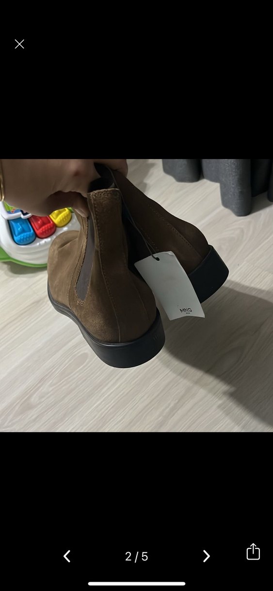 Kahverengi Süet Erkek Günlük Bot - Görsel 2