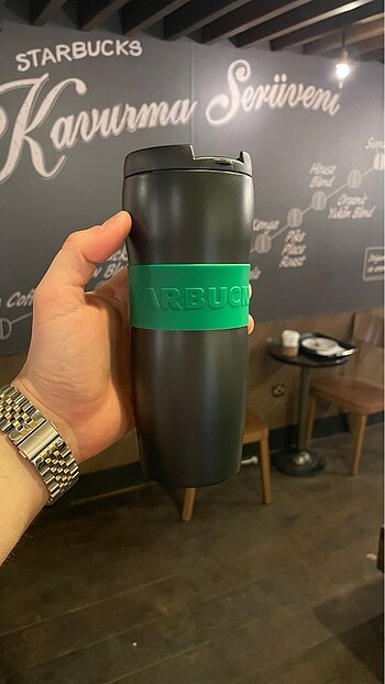 STARBUCKS yeşil termos