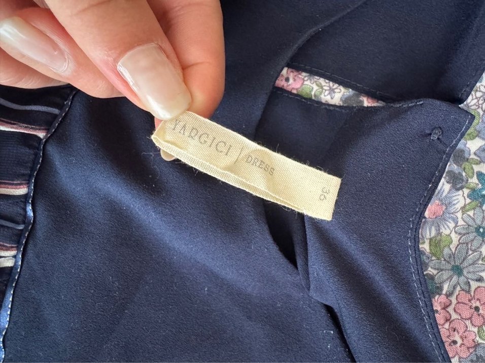 Çizgili Midi Elbise - Görsel 5