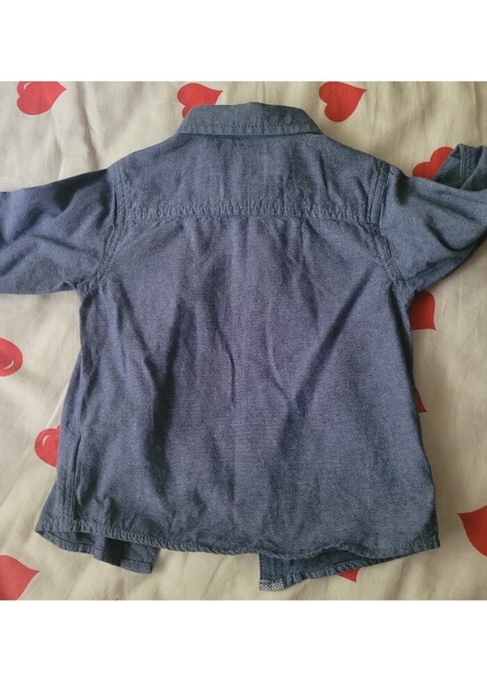 Papyonlu kolu kıvrılır harika tarz çocuk gömlek - Görsel 3