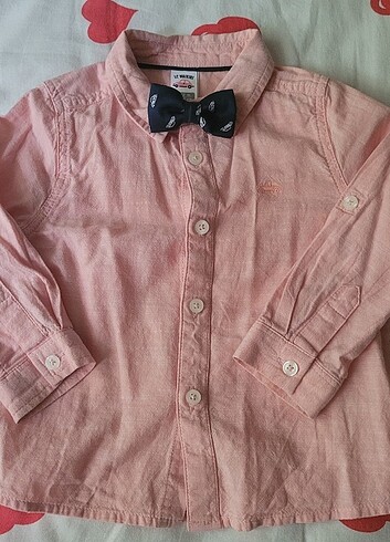 Papyonlu tarz çocuk gömlek - Görsel 2