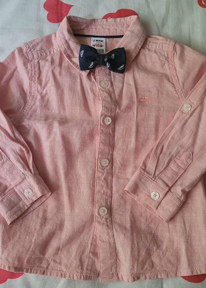 Papyonlu tarz çocuk gömlek - Görsel 2