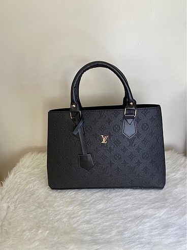 LV model A kalite siyah çanta