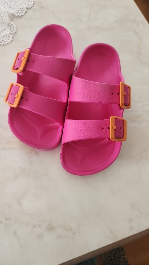 Pembe Tokalı Stiletto Kadın Terlik - Görsel 2