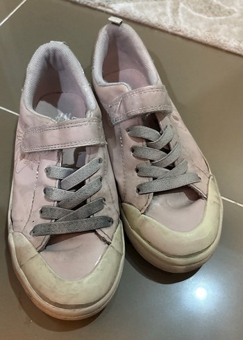 Kız Çocuk Pembe Bağcıklı Spor Ayakkabı - Görsel 2