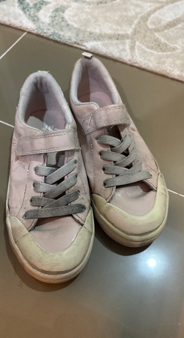 Kız Çocuk Pembe Bağcıklı Spor Ayakkabı - Görsel 2