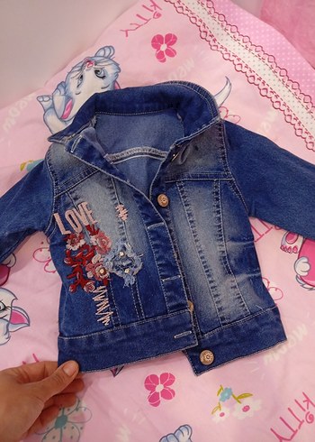 2 yaş Kız Çocuk Kot Ceket - Görsel 5